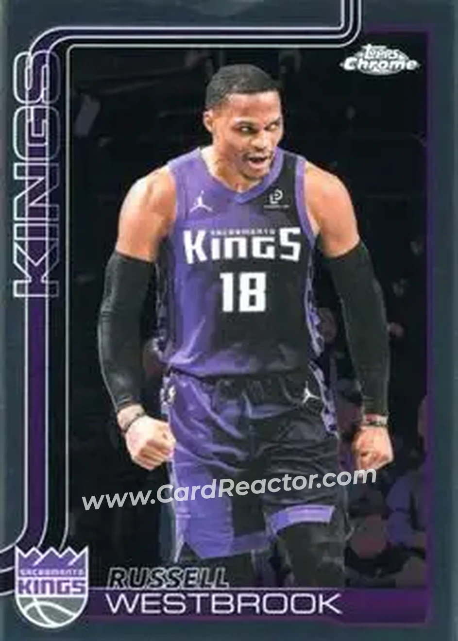 2025-26 Topps Chrome Update #84 - Russell Westbrook - Sacramento Kings - Front