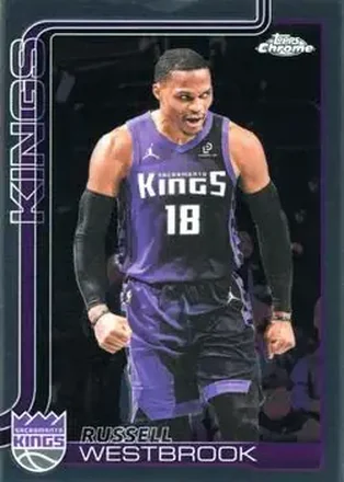 2025-26 Topps Chrome Update #84 - Russell Westbrook - Sacramento Kings