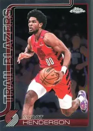 2025-26 Topps Chrome Update #85 - Scoot Henderson - Portland Trail Blazers