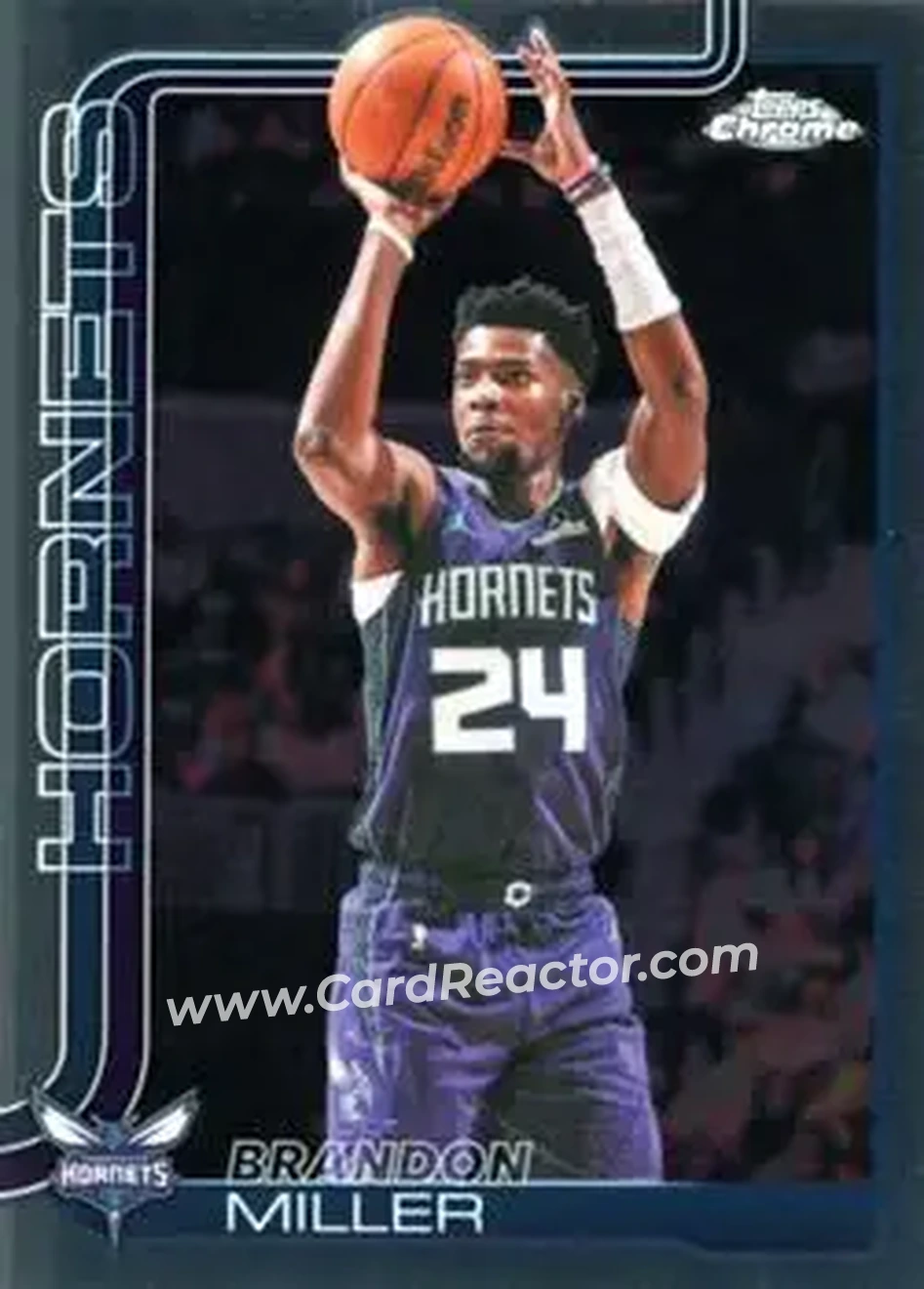 2025-26 Topps Chrome Update #86 - Brandon Miller - Charlotte Hornets - Front 2025-26 Topps Chrome Update #86 - Brandon Miller - Charlotte Hornets - Front
