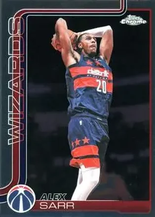2025-26 Topps Chrome Update #87 - Alex Sarr - Washington Wizards