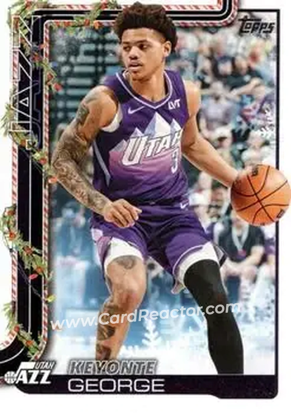 2025-26 Topps Holiday #H103 - Keyonte George - Utah Jazz - Front