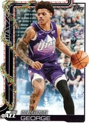 2025-26 Topps Holiday #H103 - Keyonte George - Utah Jazz 2025-26 Topps Holiday #H103 - Keyonte George - Utah Jazz