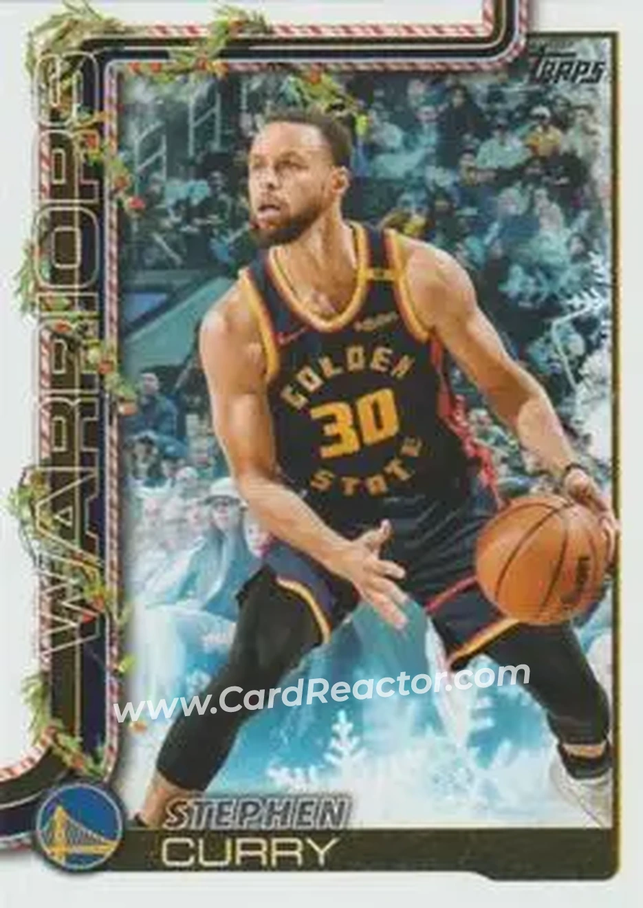 2025-26 Topps Holiday #H106 - Stephen Curry - Golden State Warriors - Front