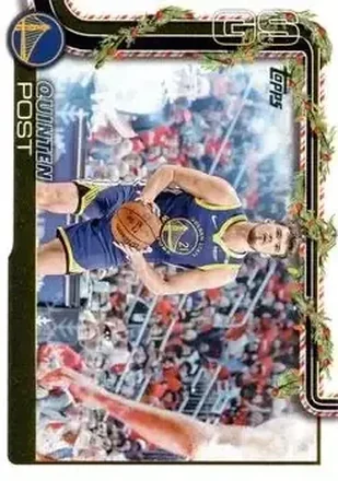 2025-26 Topps Holiday #H110 - Quinten Post - Golden State Warriors