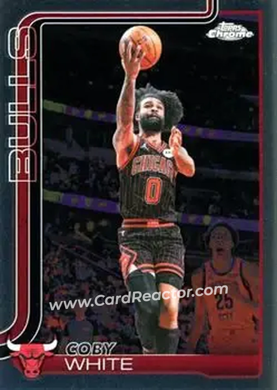 2025-26 Topps Chrome Update #93 - Coby White - Chicago Bulls - Front