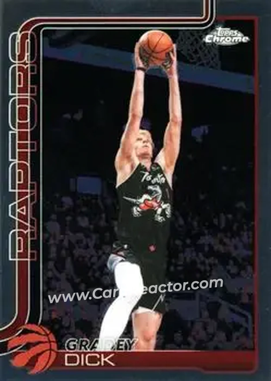 2025-26 Topps Chrome Update #97 - Gradey Dick - Toronto Raptors - Front