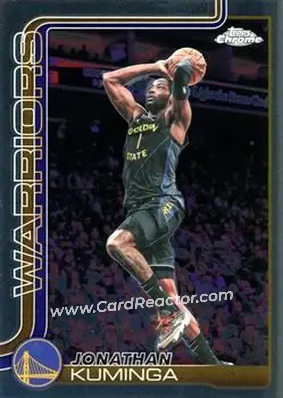 2025-26 Topps Chrome Update #98 - Jonathan Kuminga - Golden State Warriors - Front