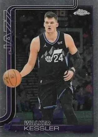 2025-26 Topps Chrome Update #100 - Walker Kessler - Utah Jazz 2025-26 Topps Chrome Update #100 - Walker Kessler - Utah Jazz
