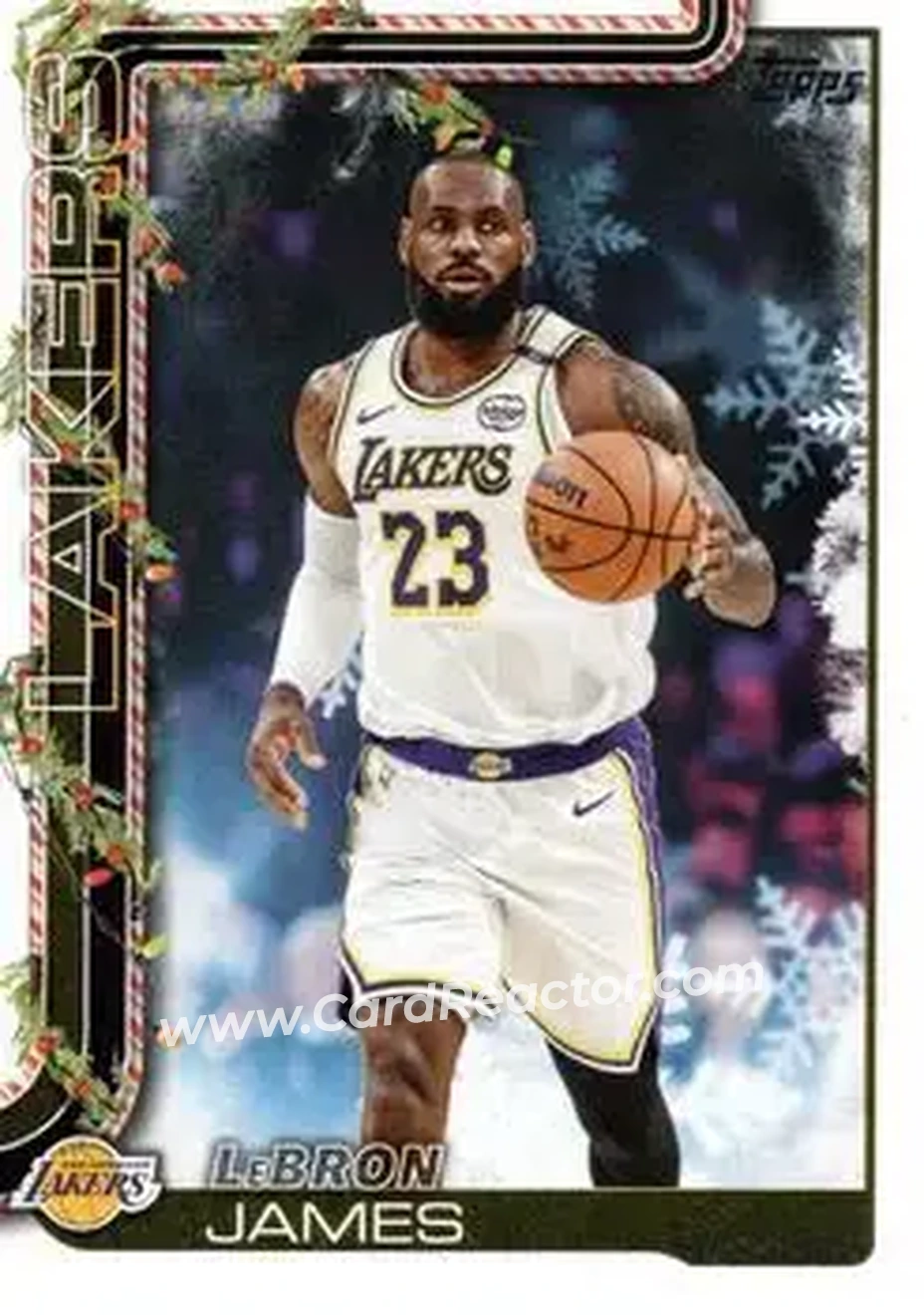 2025-26 Topps Holiday #H119 - LeBron James - Los Angeles Lakers - Front