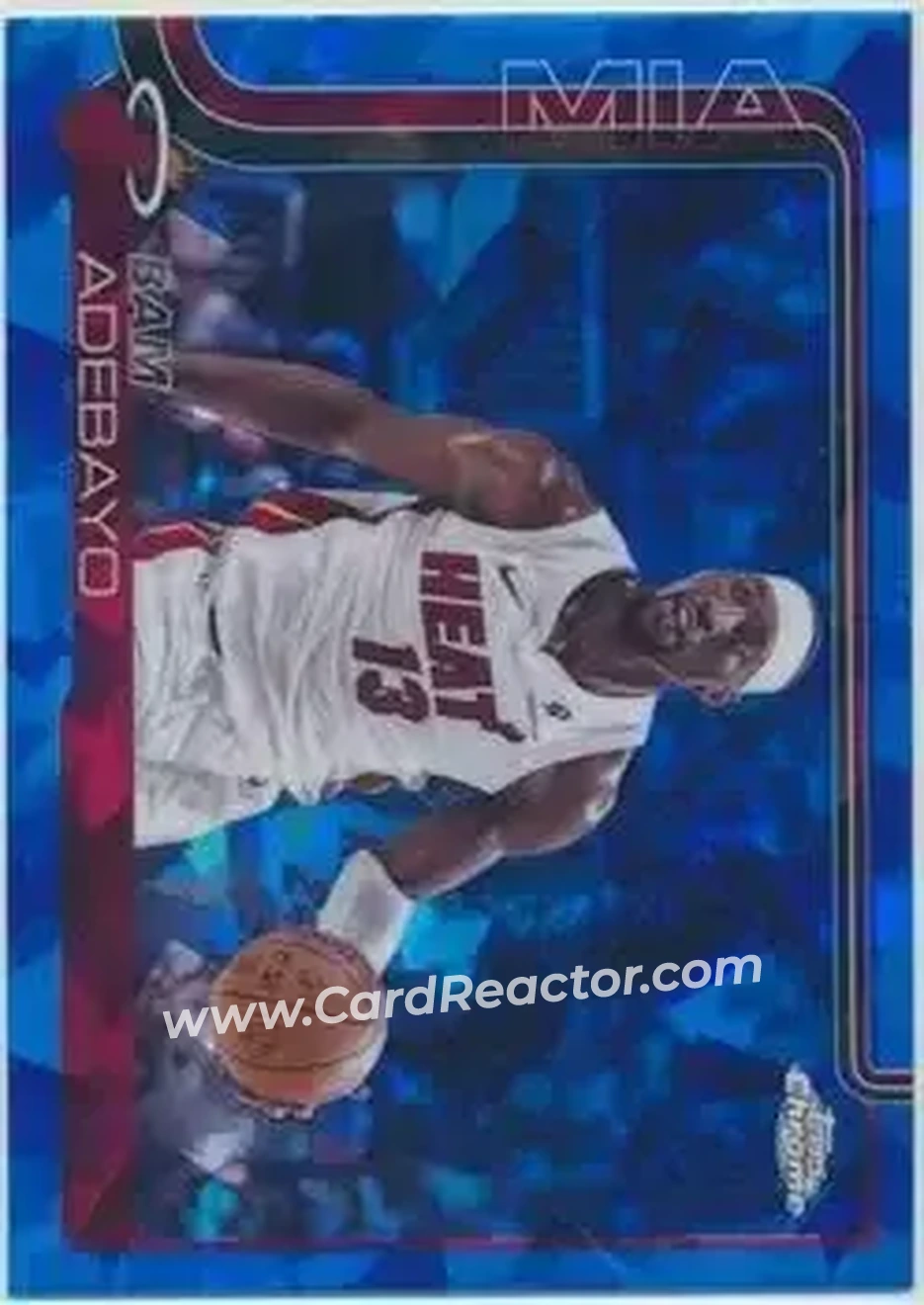 2025-26 Topps Chrome Sapphire Edition #138 - Bam Adebayo - Miami Heat - Front 2025-26 Topps Chrome Sapphire Edition #138 - Bam Adebayo - Miami Heat - Front