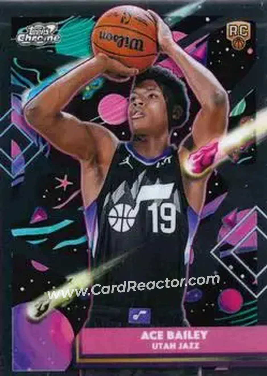 2025-26 Topps Chrome Cosmic #171 - Ace Bailey - Utah Jazz - Front
