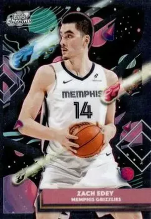 2025-26 Topps Chrome Cosmic #173 - Zach Edey - Memphis Grizzlies 2025-26 Topps Chrome Cosmic #173 - Zach Edey - Memphis Grizzlies