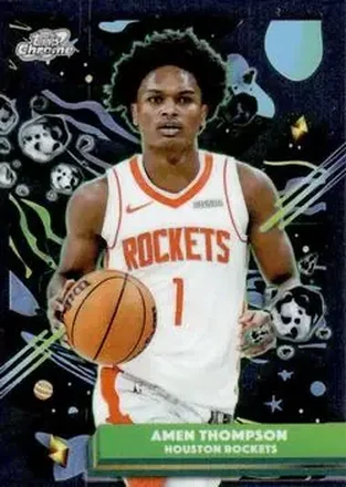 2025-26 Topps Chrome Cosmic #177 - Amen Thompson - Houston Rockets