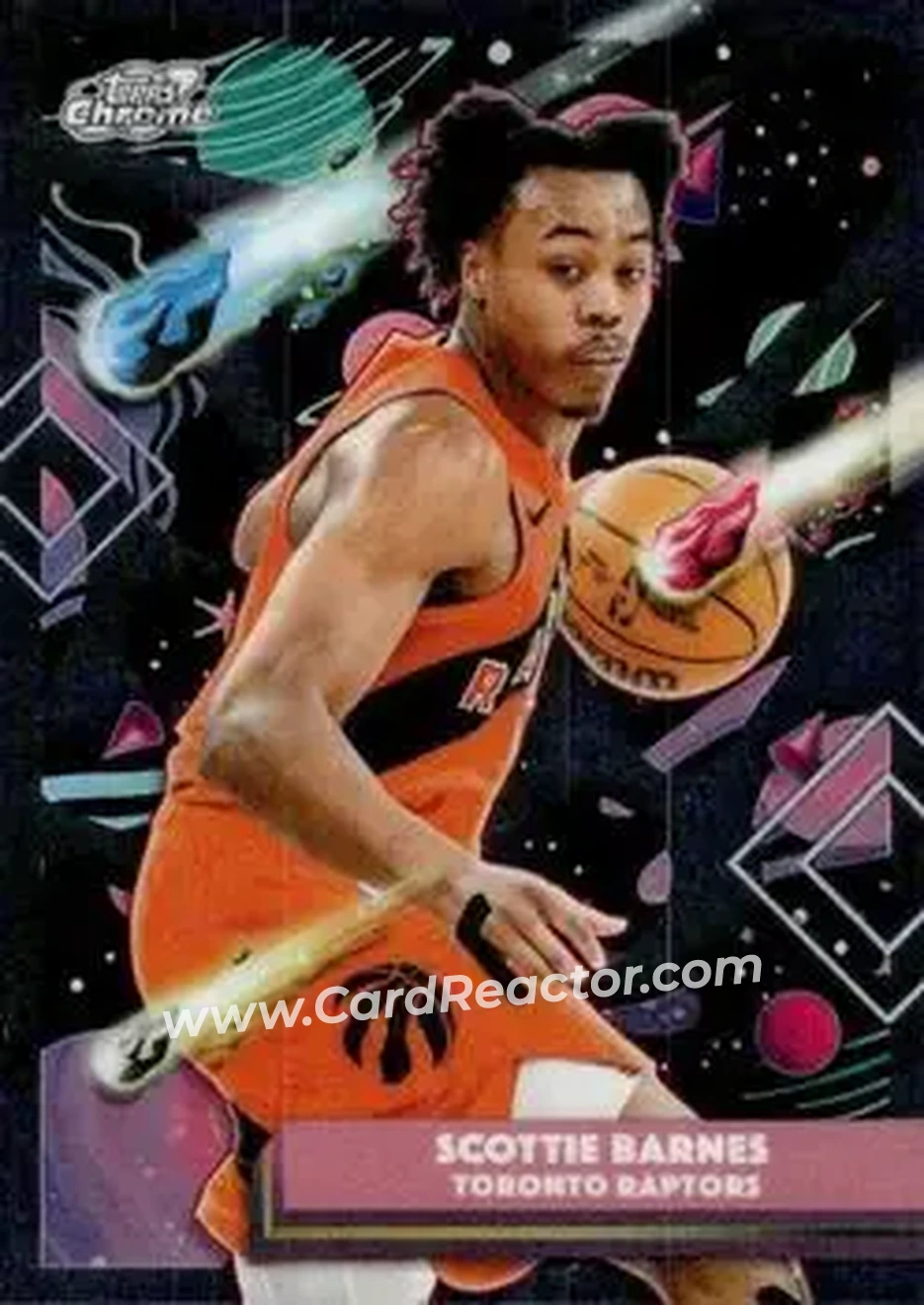 2025-26 Topps Chrome Cosmic #179 - Scottie Barnes - Toronto Raptors - Front 2025-26 Topps Chrome Cosmic #179 - Scottie Barnes - Toronto Raptors - Front