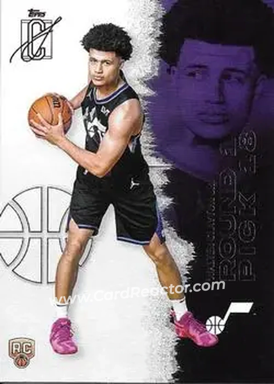 2025-26 Topps Signature Class #114 - Walter Clayton Jr. - Utah Jazz - Front 2025-26 Topps Signature Class #114 - Walter Clayton Jr. - Utah Jazz - Front
