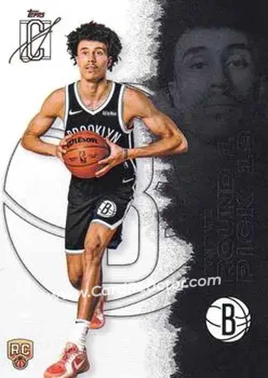 2025-26 Topps Signature Class #115 - Nolan Traoré - Brooklyn Nets - Front