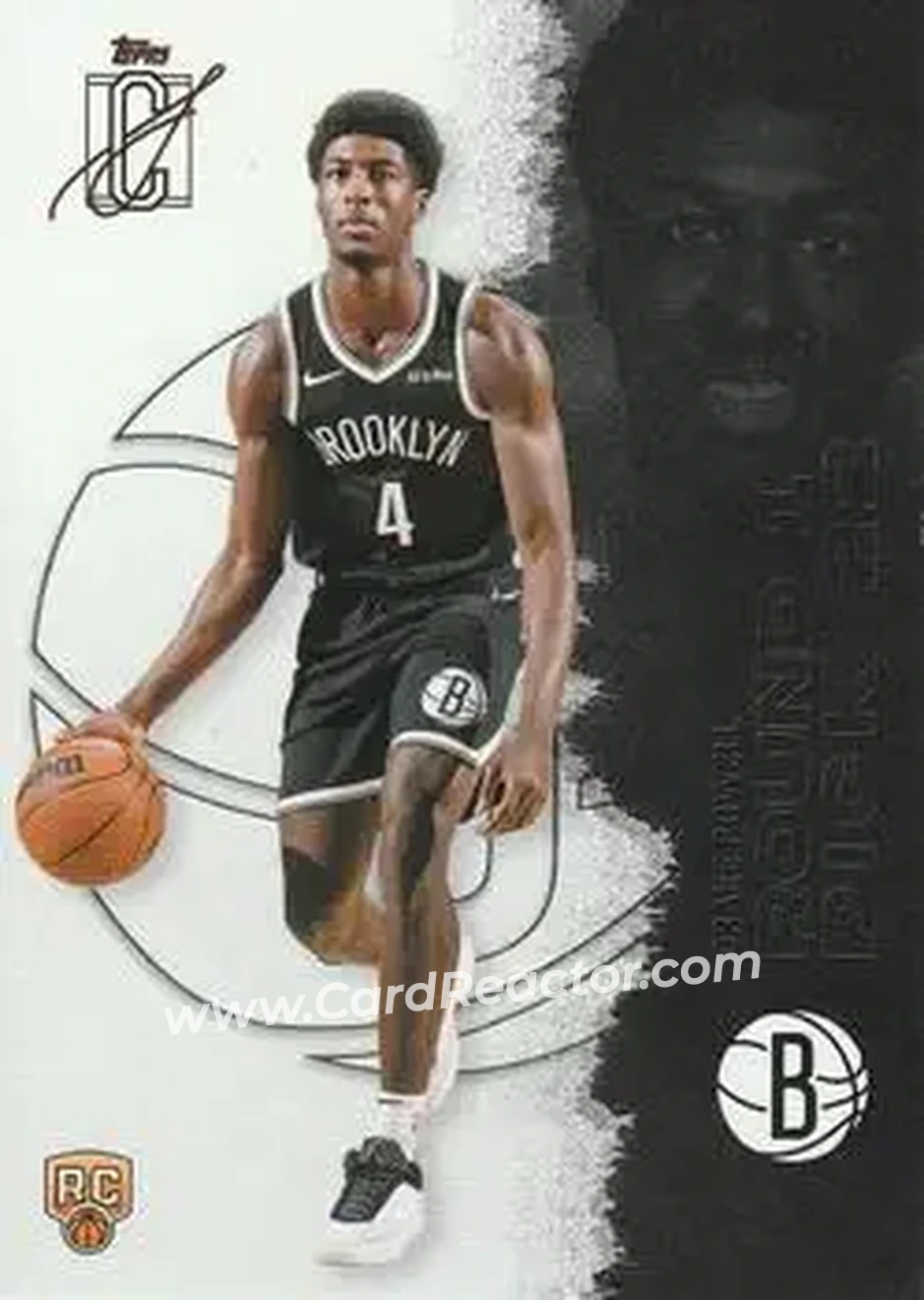 2025-26 Topps Signature Class #118 - Drake Powell - Brooklyn Nets - Front 2025-26 Topps Signature Class #118 - Drake Powell - Brooklyn Nets - Front