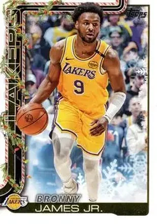 2025-26 Topps Holiday #H121 - Bronny James - Los Angeles Lakers 2025-26 Topps Holiday #H121 - Bronny James - Los Angeles Lakers