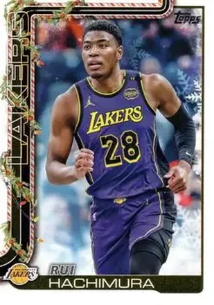 2025-26 Topps Holiday #H123 - Rui Hachimura - Los Angeles Lakers 2025-26 Topps Holiday #H123 - Rui Hachimura - Los Angeles Lakers
