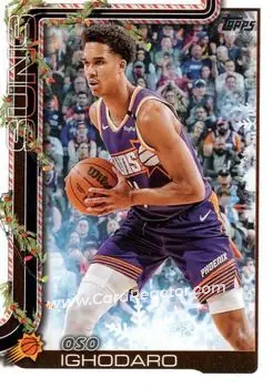 2025-26 Topps Holiday #H128 - Oso Ighodaro - Phoenix Suns - Front 2025-26 Topps Holiday #H128 - Oso Ighodaro - Phoenix Suns - Front
