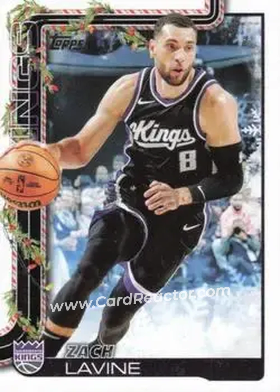 2025-26 Topps Holiday #H130 - Zach LaVine - Sacramento Kings - Front 2025-26 Topps Holiday #H130 - Zach LaVine - Sacramento Kings - Front