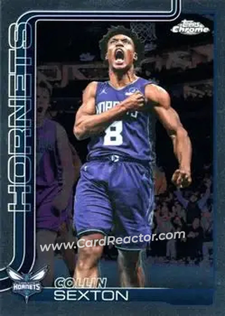 2025-26 Topps Chrome Update #102 - Collin Sexton - Charlotte Hornets - Front
