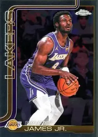 2025-26 Topps Chrome Update #103 - Bronny James - Los Angeles Lakers