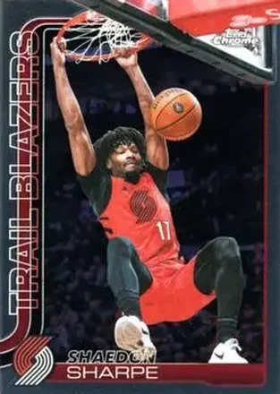 2025-26 Topps Chrome Update #106 - Shaedon Sharpe - Portland Trail Blazers