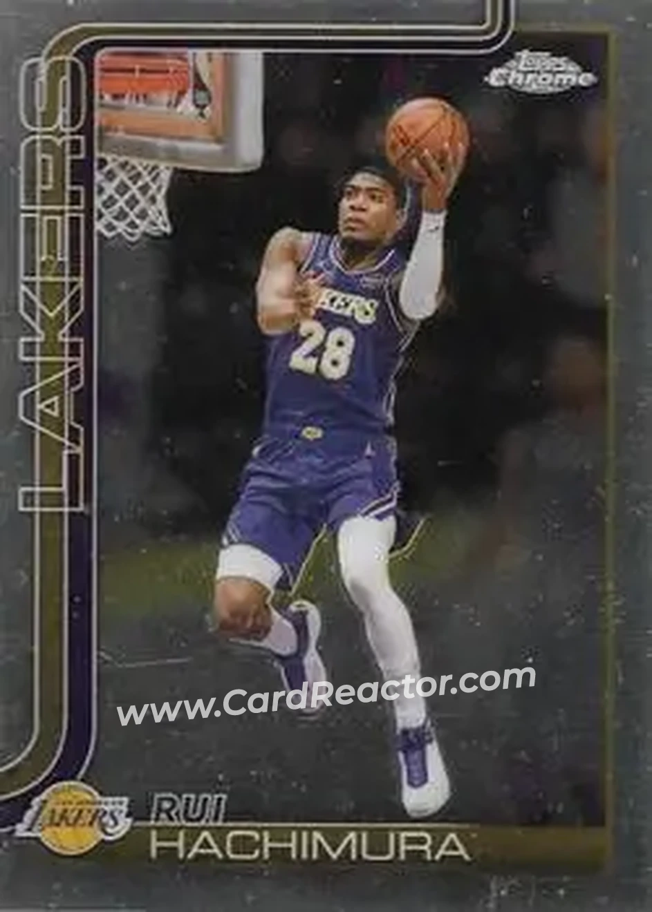 2025-26 Topps Chrome Update #107 - Rui Hachimura - Los Angeles Lakers - Front 2025-26 Topps Chrome Update #107 - Rui Hachimura - Los Angeles Lakers - Front