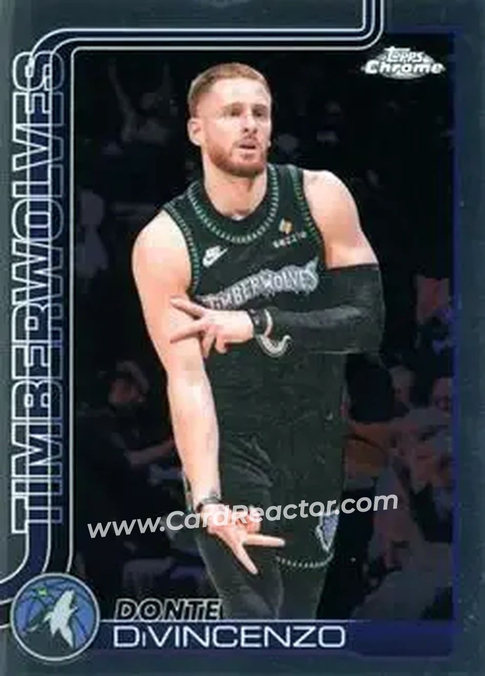 2025-26 Topps Chrome Update #108 - Donte DiVincenzo - Minnesota Timberwolves - Front