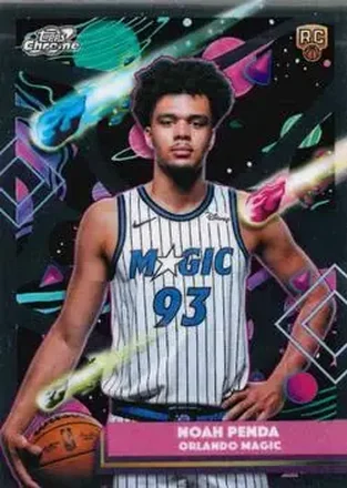 2025-26 Topps Chrome Cosmic #182 - Noah Penda - Orlando Magic 2025-26 Topps Chrome Cosmic #182 - Noah Penda - Orlando Magic