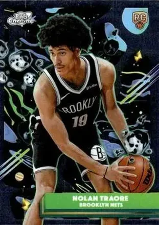 2025-26 Topps Chrome Cosmic #187 - Nolan Traoré - Brooklyn Nets