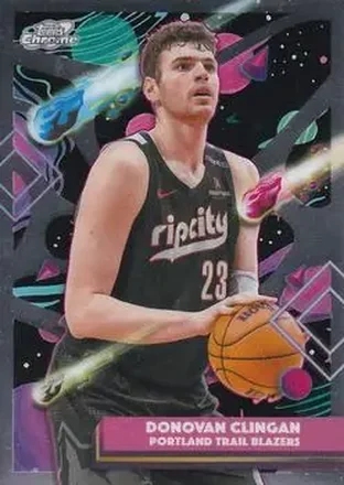 2025-26 Topps Chrome Cosmic #191 - Donovan Clingan - Portland Trail Blazers