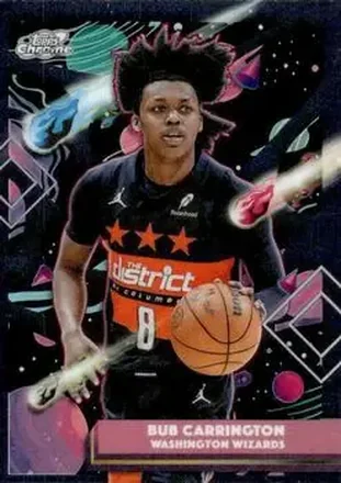 2025-26 Topps Chrome Cosmic #194 - Bub Carrington - Washington Wizards
