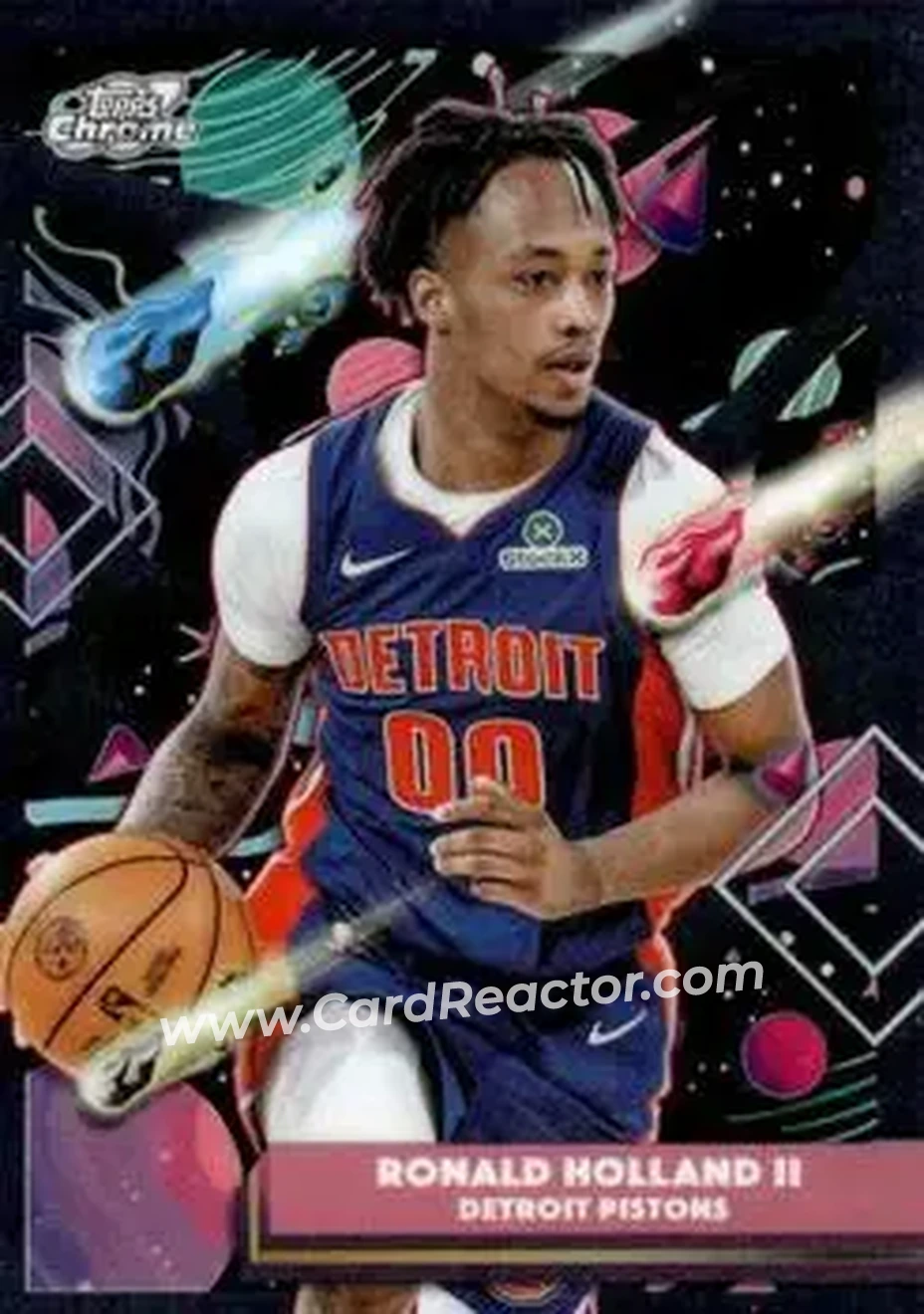2025-26 Topps Chrome Cosmic #200 - Ron Holland II - Detroit Pistons - Front