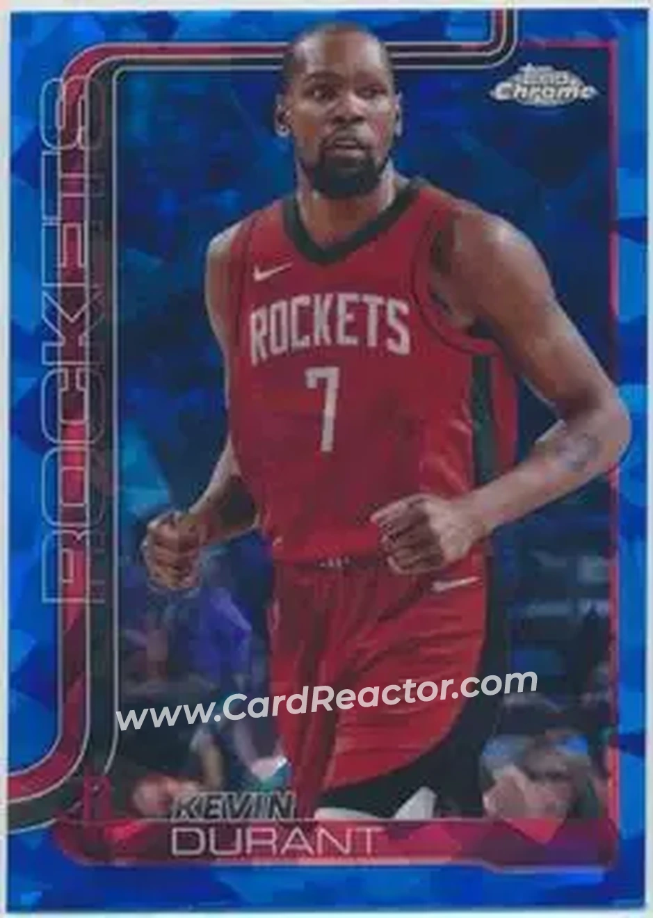 2025-26 Topps Chrome Sapphire Edition #155 - Kevin Durant - Houston Rockets - Front
