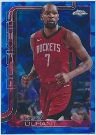 2025-26 Topps Chrome Sapphire Edition #155 - Kevin Durant - Houston Rockets