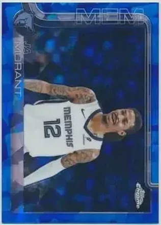 2025-26 Topps Chrome Sapphire Edition #158 - Ja Morant - Memphis Grizzlies 2025-26 Topps Chrome Sapphire Edition #158 - Ja Morant - Memphis Grizzlies