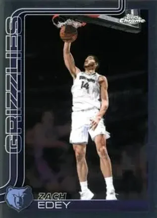 2025-26 Topps Chrome Update #111 - Zach Edey - Memphis Grizzlies