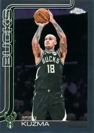 2025-26 Topps Chrome Update #113 - Kyle Kuzma - Milwaukee Bucks