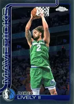 2025-26 Topps Chrome Update #116 - Dereck Lively II - Dallas Mavericks