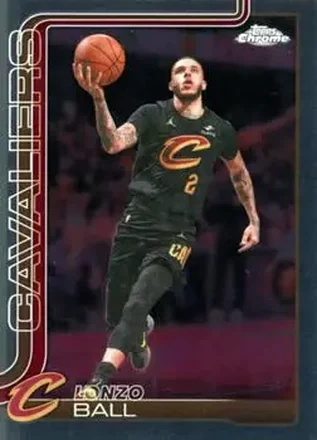2025-26 Topps Chrome Update #119 - Lonzo Ball - Cleveland Cavaliers