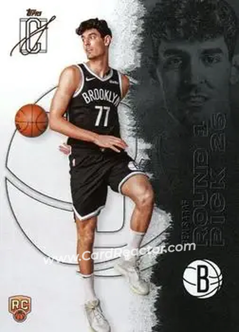 2025-26 Topps Signature Class #122 - Ben Saraf - Brooklyn Nets - Front
