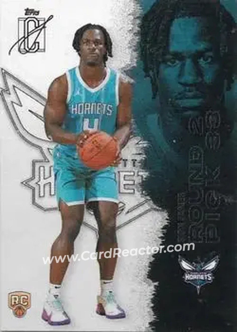 2025-26 Topps Signature Class #126 - Sion James - Charlotte Hornets - Front 2025-26 Topps Signature Class #126 - Sion James - Charlotte Hornets - Front