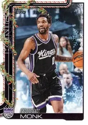 2025-26 Topps Holiday #H131 - Malik Monk - Sacramento Kings