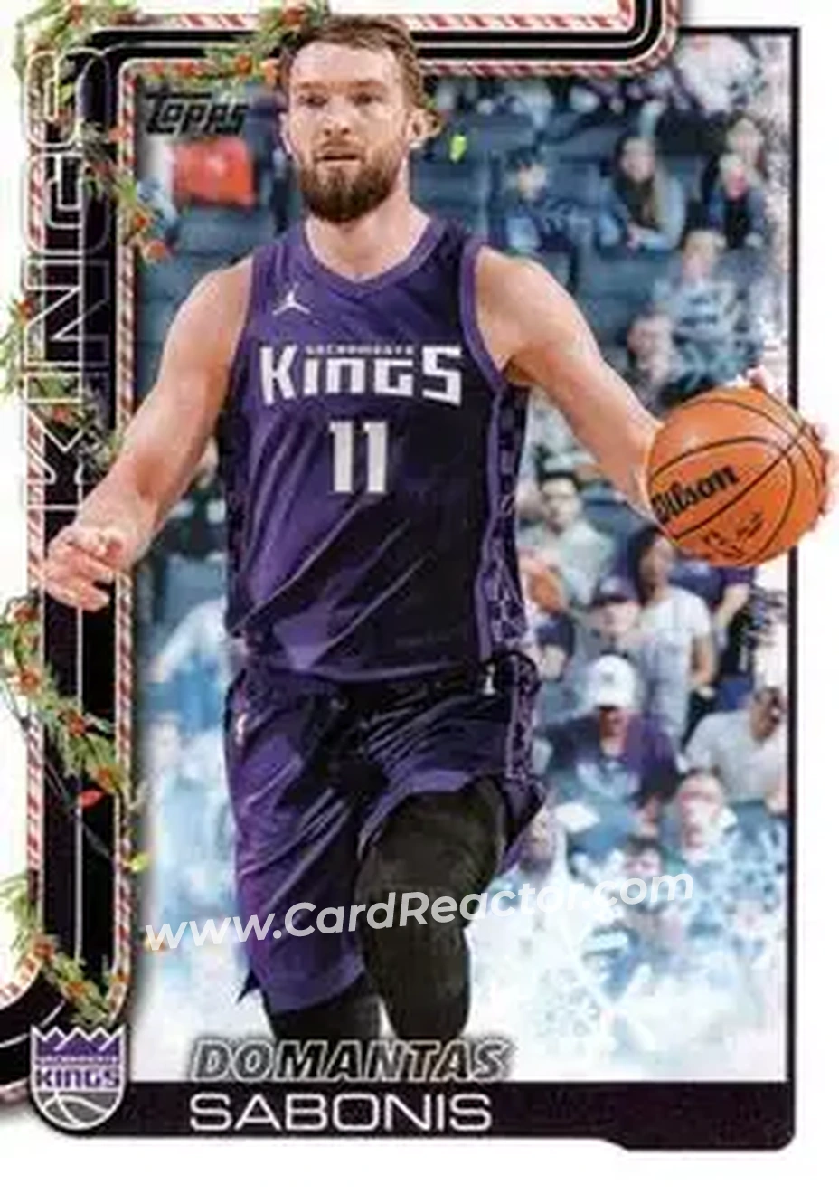 2025-26 Topps Holiday #H134 - Domantas Sabonis - Sacramento Kings - Front