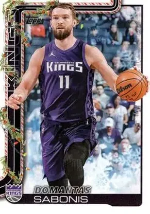 2025-26 Topps Holiday #H134 - Domantas Sabonis - Sacramento Kings