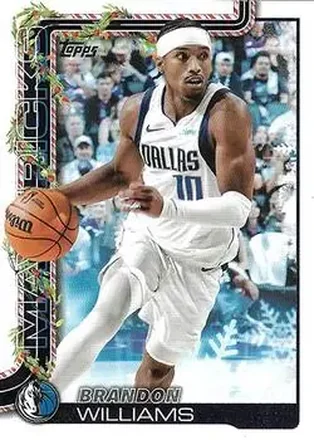 2025-26 Topps Holiday #H138 - Brandon Williams - Dallas Mavericks