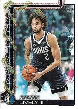2025-26 Topps Holiday #H139 - Dereck Lively II - Dallas Mavericks